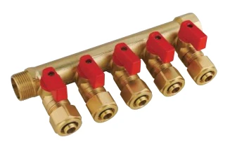 Brass Manifold With Mini Ball Valves